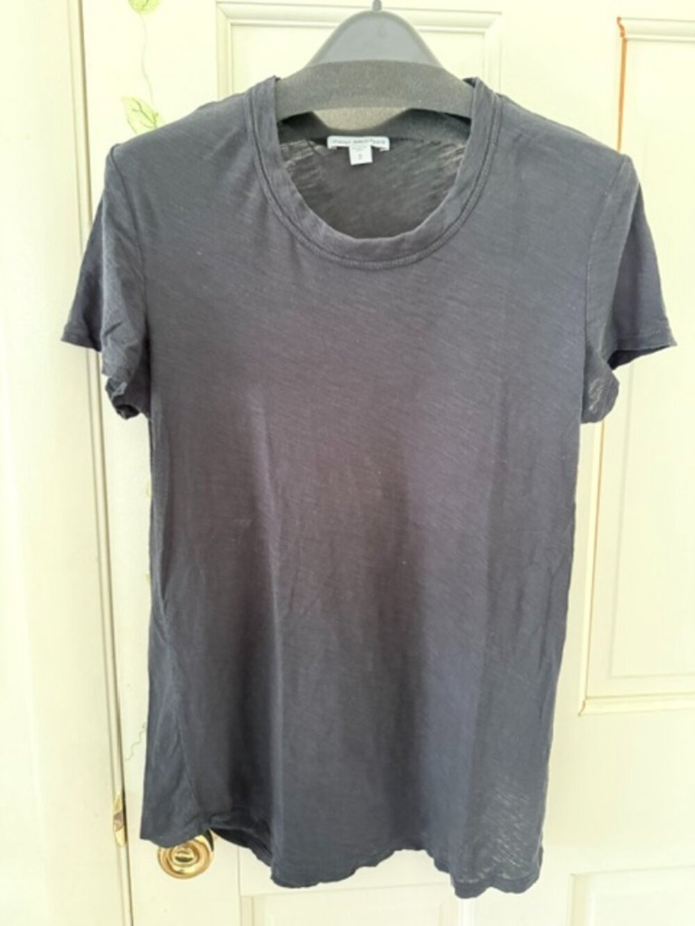 Sheer Slub Crew Neck Tee